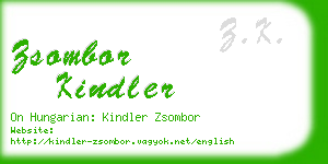 zsombor kindler business card